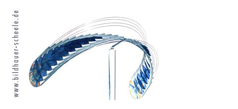 Ein ausbalanziertes Jahr 2001 w�nscht Bildhauer Claus J�rgen Herrmann Scheele.